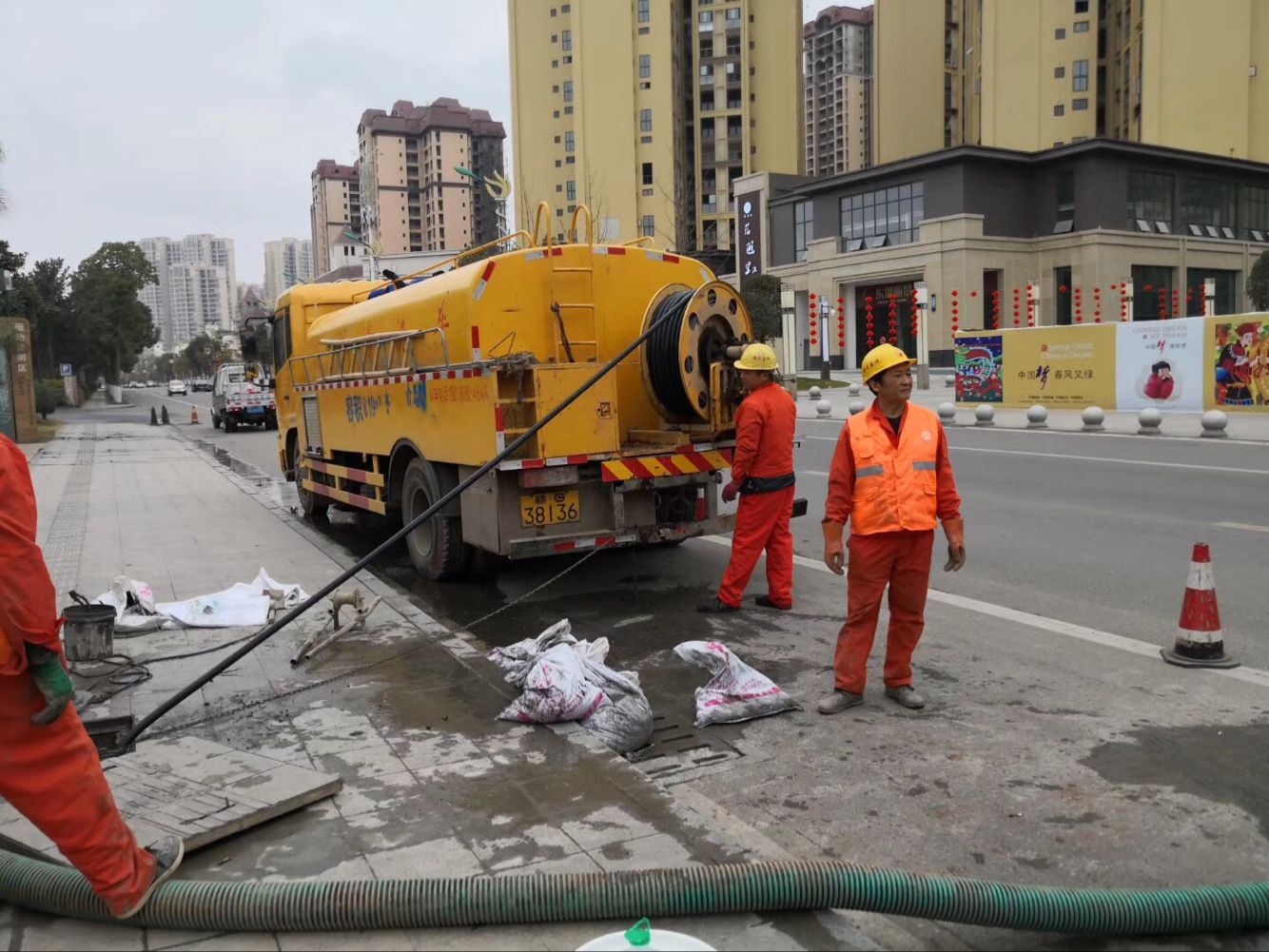奉新排污管道清淤-管道清洗